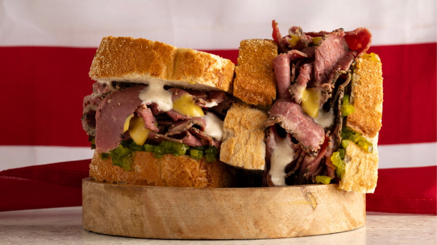 New York Pastrami Sandwich Deli Style